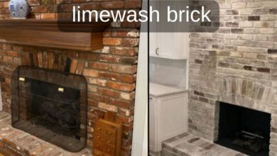 Limewash brick