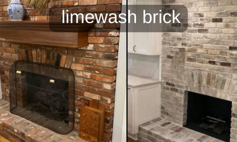 Limewash brick