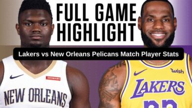 Lakers vs New Orleans Pelicans Match Player Stats